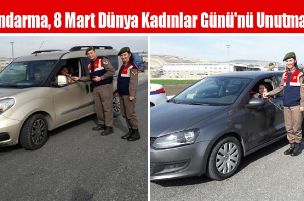 Jandarma, 8 Mart Dünya Kadınlar Günü’nü Unutmadı