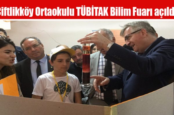 Çiftlikköy Ortaokulu TÜBİTAK Bilim Fuarı açıldı